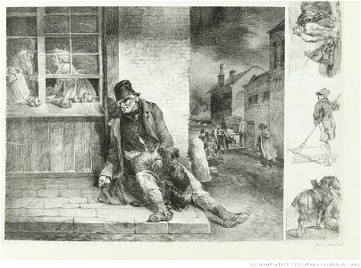 Géricault - Pity the sorrows of a poor old Man !, 1er état, btv1b10028993h