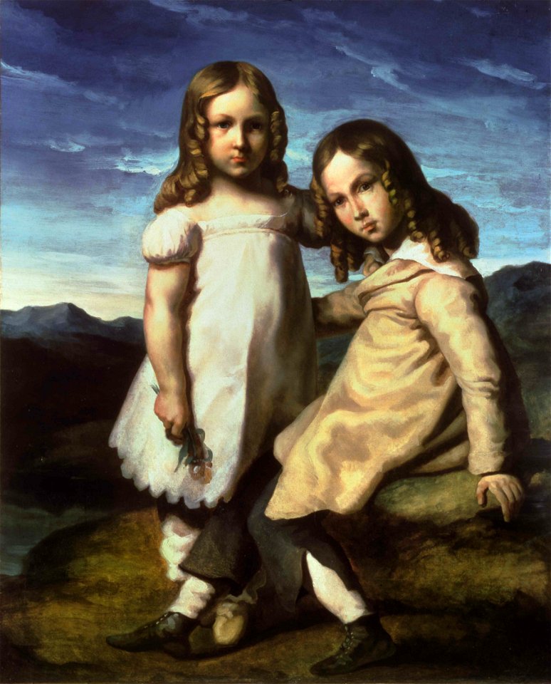 Géricault - Portrait d'Elise et Alfred Dedreux enfants