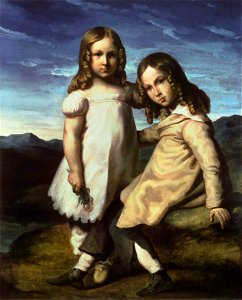Géricault - Portrait d'Elise et Alfred Dedreux enfants
