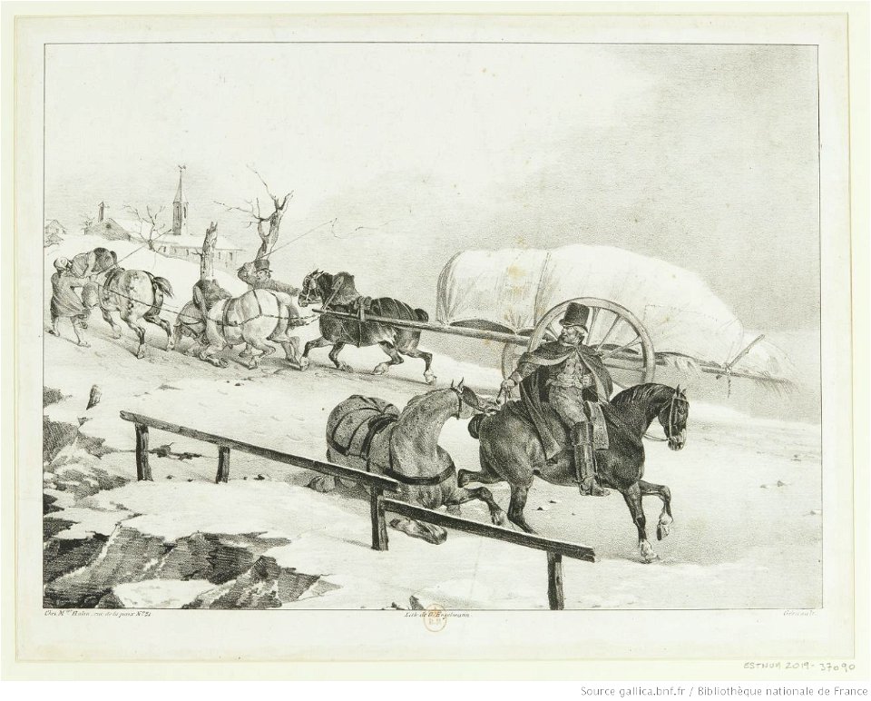 Géricault - Roulier montant une côte, btv1b10028135w