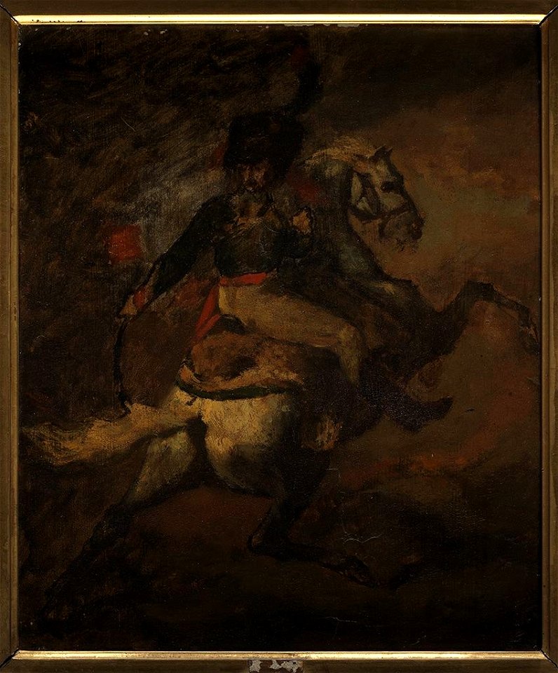 Géricault - Officier de chasseur à cheval de la garde impériale chargeant, 1812