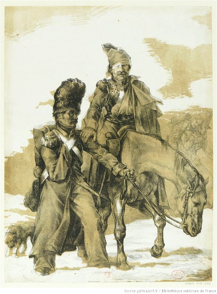 Géricault - Retour de Russie, 1er état, btv1b100290831