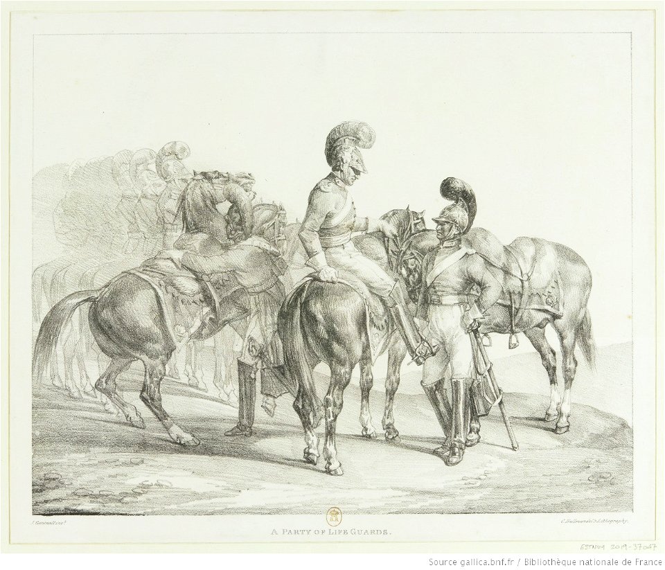 Géricault - A Party of Life Guards, btv1b10028118d
