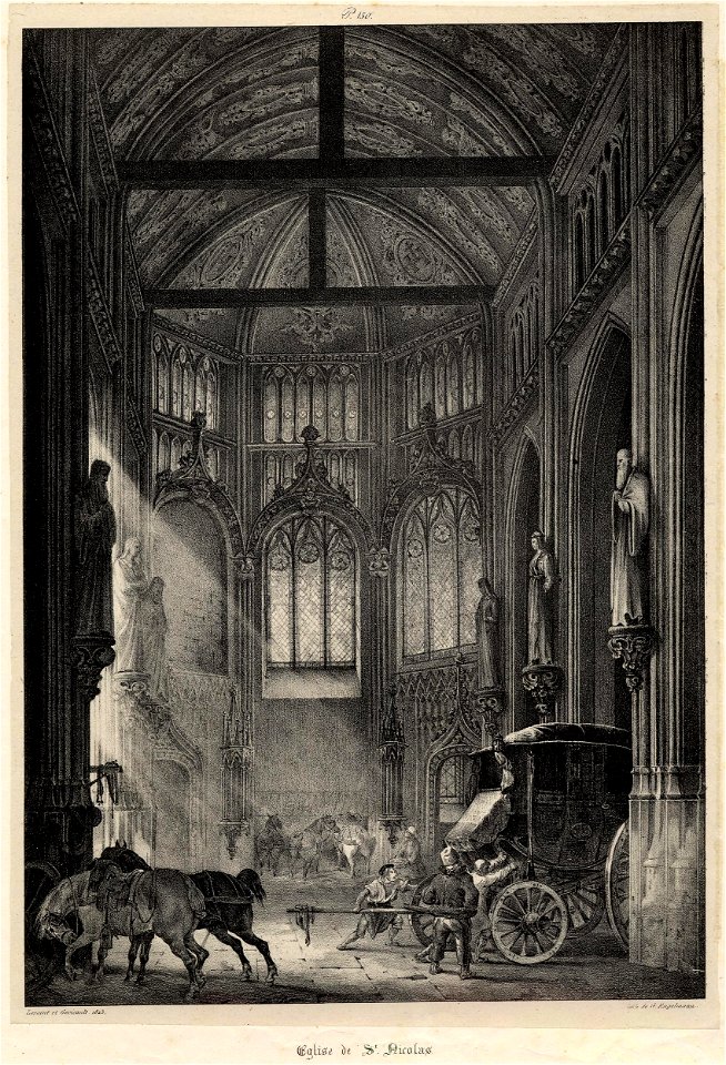 Géricault - Eglise St Nicolas, Rouen (Church of St Nicolas, Rouen), 1868,1114.279