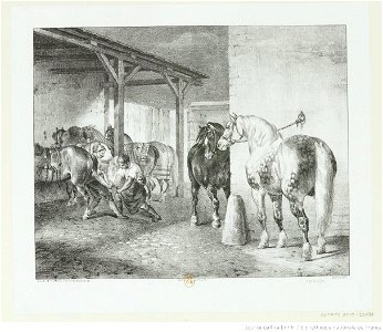 Géricault - Hangar de maréchal ferrant, btv1b10028642v