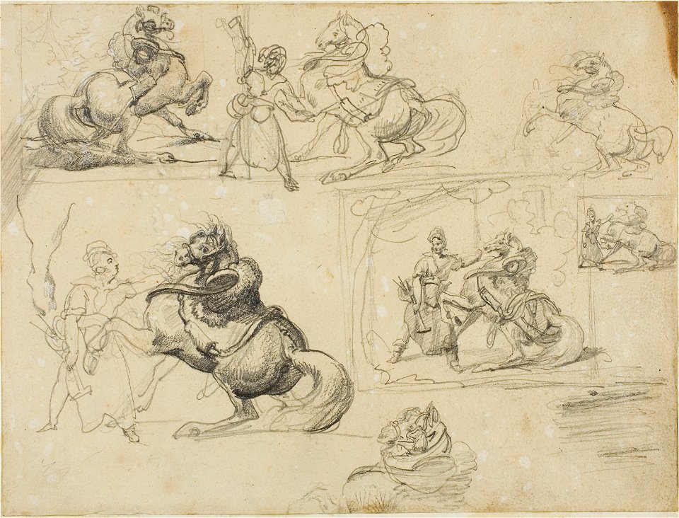 Géricault - Studies, 1813-14, 1947.35.39V