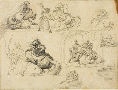 Géricault - Studies, 1813-14, 1947.35.39V