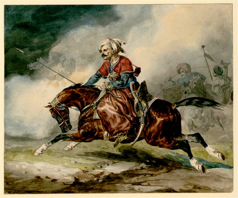 Géricault - Soldat oriental à cheval, 836.4.216