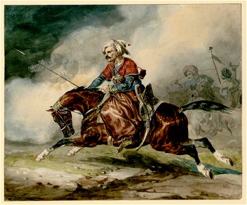 Géricault - Soldat oriental à cheval, 836.4.216
