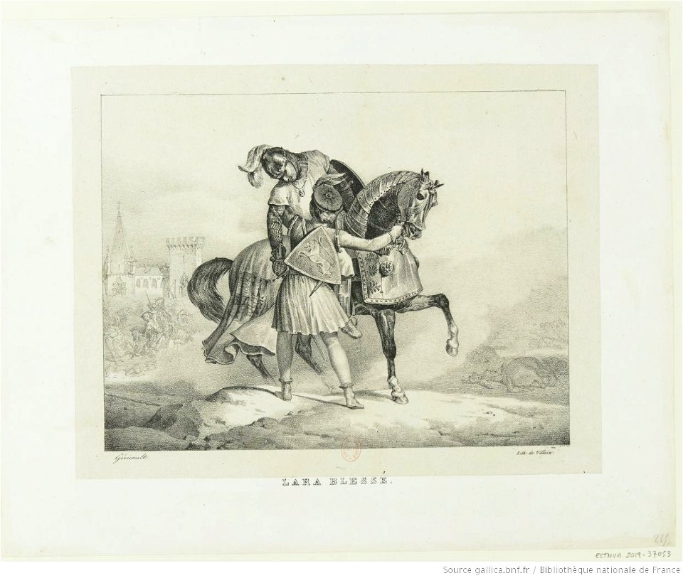Géricault - Lara blessé, 3e état, btv1b10028096f