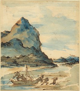 Géricault - Study for Landscape with Fishermen, 1815-1816