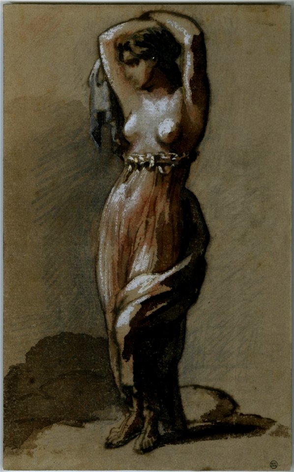 Géricault - Study of a half-naked woman, 1920,0216.2