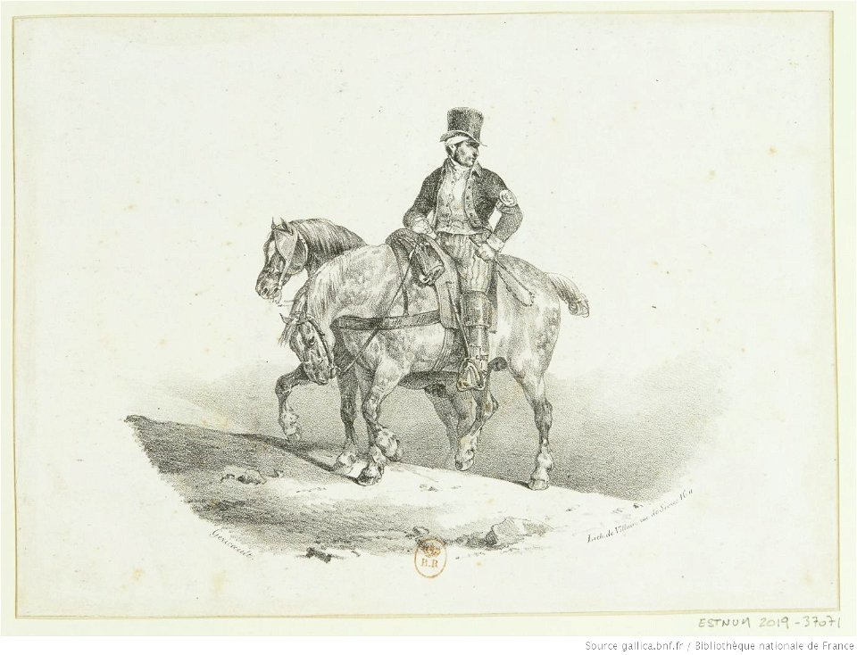 Géricault - Un postillon, btv1b10028141h