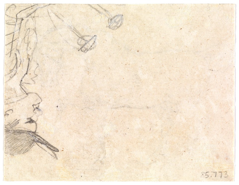 Géricault - verso Caricature of Mounted Percussionist, 85.773