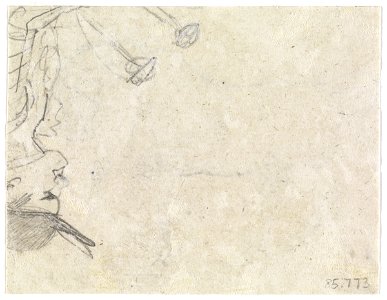Géricault - verso Caricature of Mounted Percussionist, 85.773