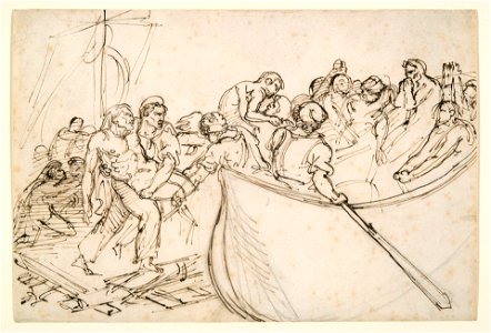 Géricault - The Rescue of the Survivors of the Raft of the Medusa, 1818