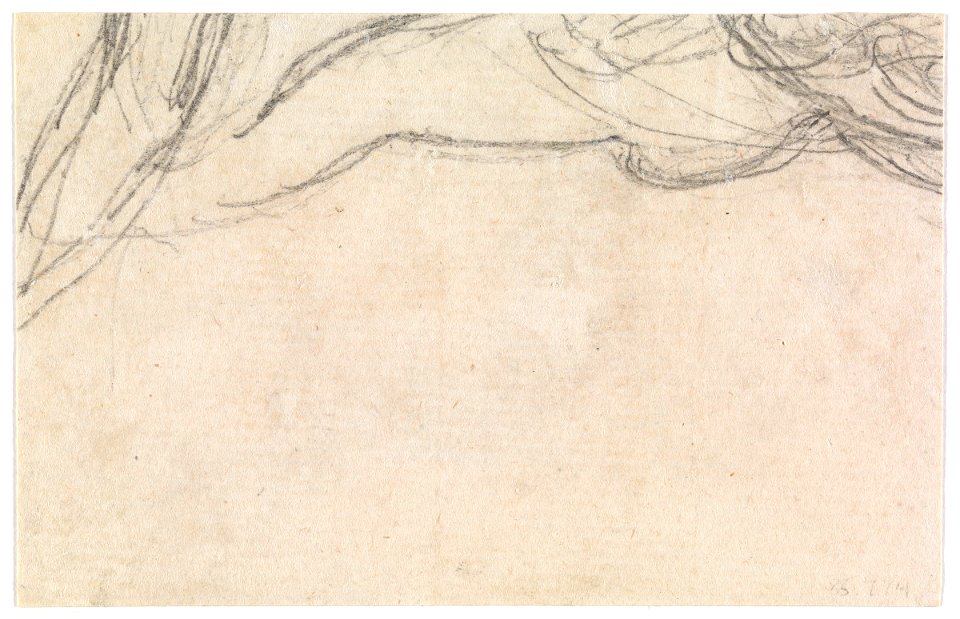 Géricault - verso Study of an Arm (fragment), 85.774