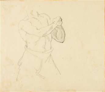 Géricault - Torso of a Boxer, 1818-1819. Free illustration for personal and commercial use.