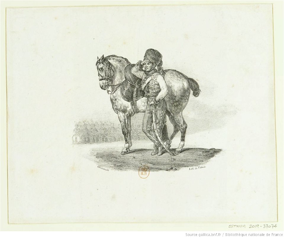 Géricault - Trompette de hussards, btv1b100281063