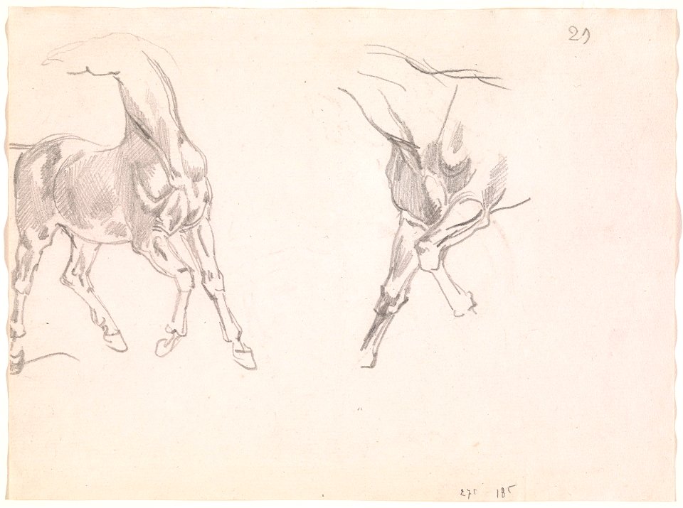 Géricault - Recto Study of A Horse (Etude de Cheval), 85.772