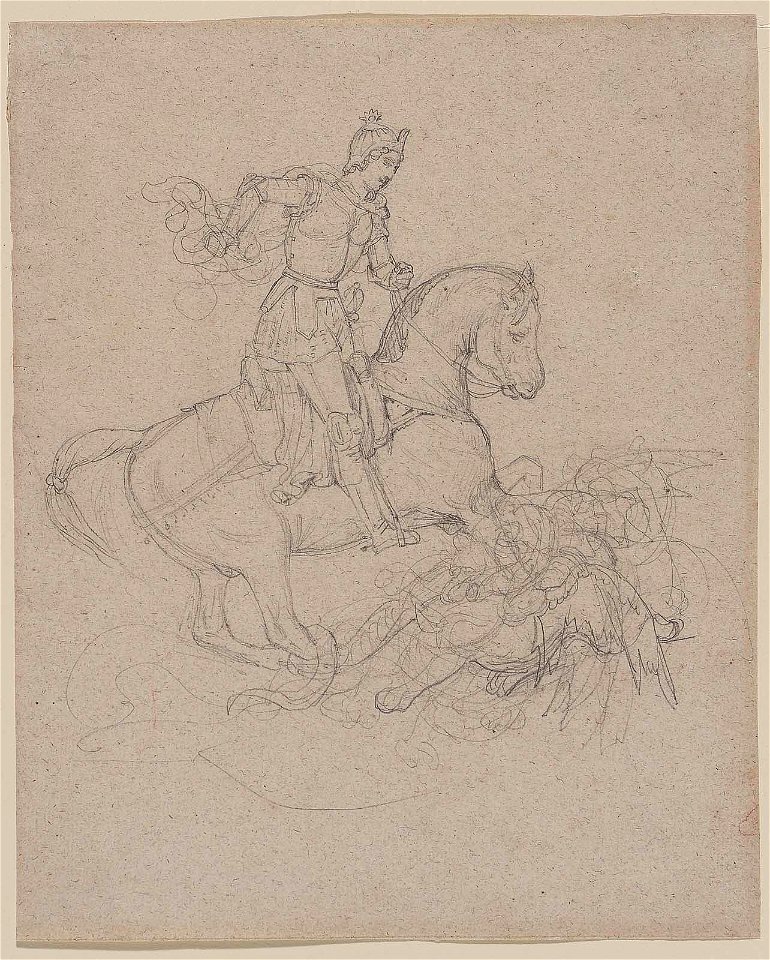 Géricault - Saint George and the Dragon, 1816–17