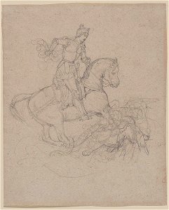 Géricault - Saint George and the Dragon, 1816–17