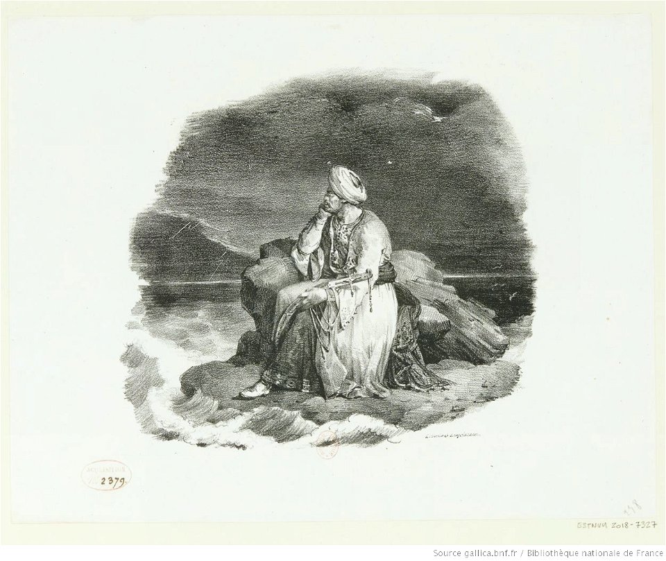 Géricault - Je rêve d'elle au bruit des flots, 1er état, btv1b10029123x