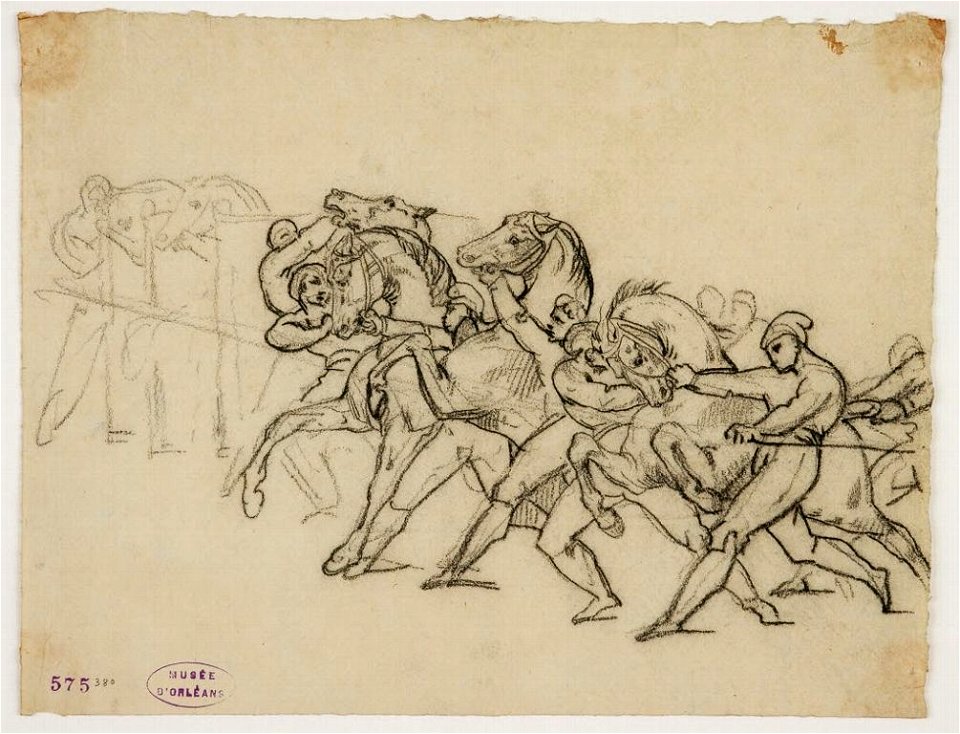 Géricault - La course des chevaux libres la Mossa, 1817, 575.380