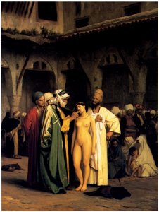 Gérôme Jean-Léon The Slave Market. Free illustration for personal and commercial use.