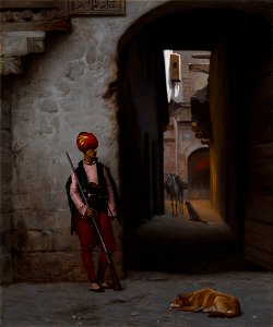 Gérôme, Jean-Léon - The Guard - Google Art Project. Free illustration for personal and commercial use.