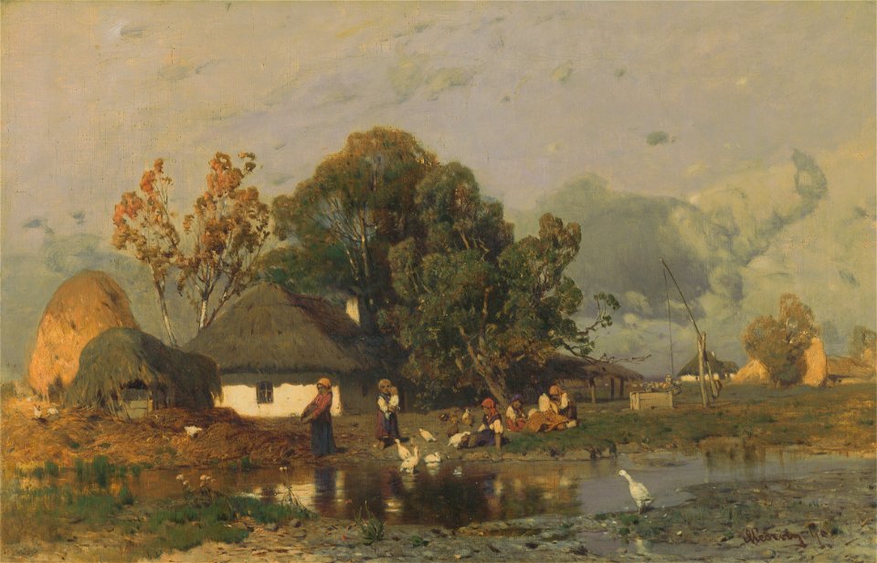 Géza Mészöly - Na konci dediny - M 163 - Ernest Zmeták Art Gallery