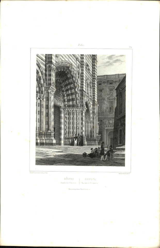 Gênes Façade de St. Laurent, objectnr A 57861