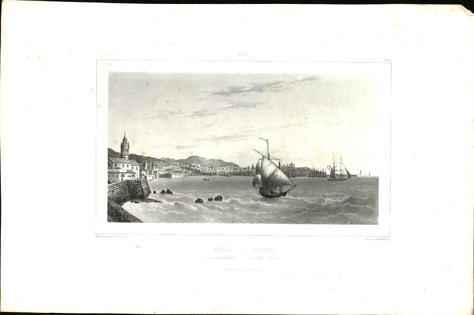 Gênes Vue prise de St. Theodore, objectnr A 57857