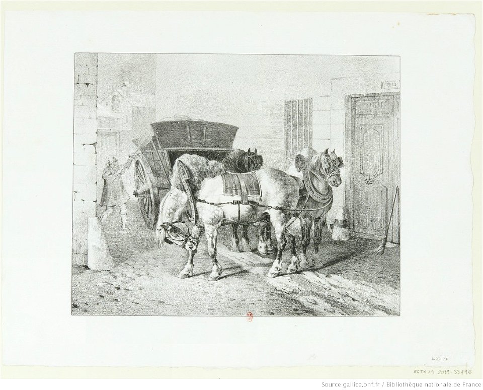 Géricault - Les Boueux, 1er état, btv1b10028630j