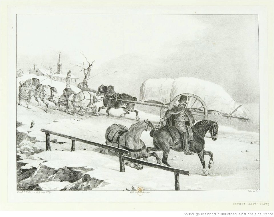 Géricault - Roulier montant une côte, btv1b10028619r