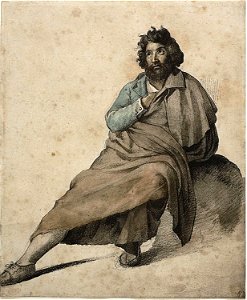 Géricault - Seated Italian Peasant, 1816-1817