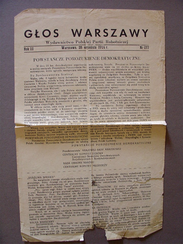 Głos Warszawy nr 177 s. 1