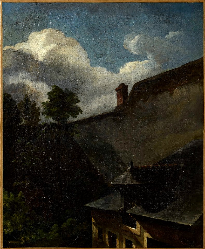 Géricault - Étude de toit éclairé par le soleil, 1817 vers