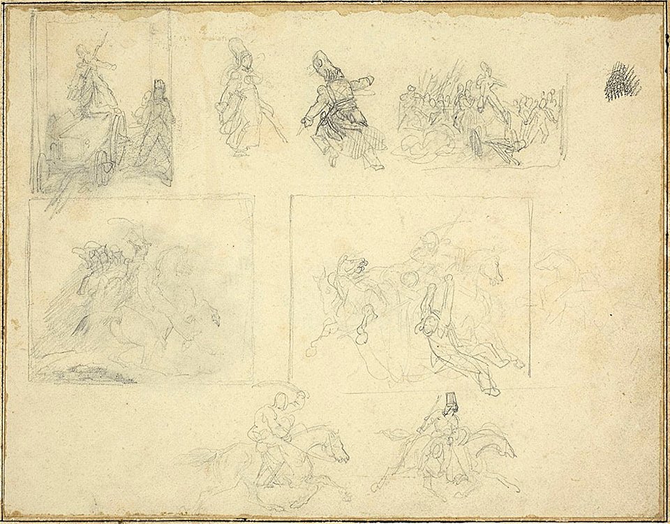 Géricault - Sketches for Military Compositions, c. 1818–1819
