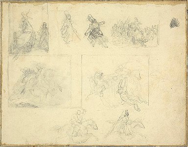 Géricault - Sketches for Military Compositions, c. 1818–1819