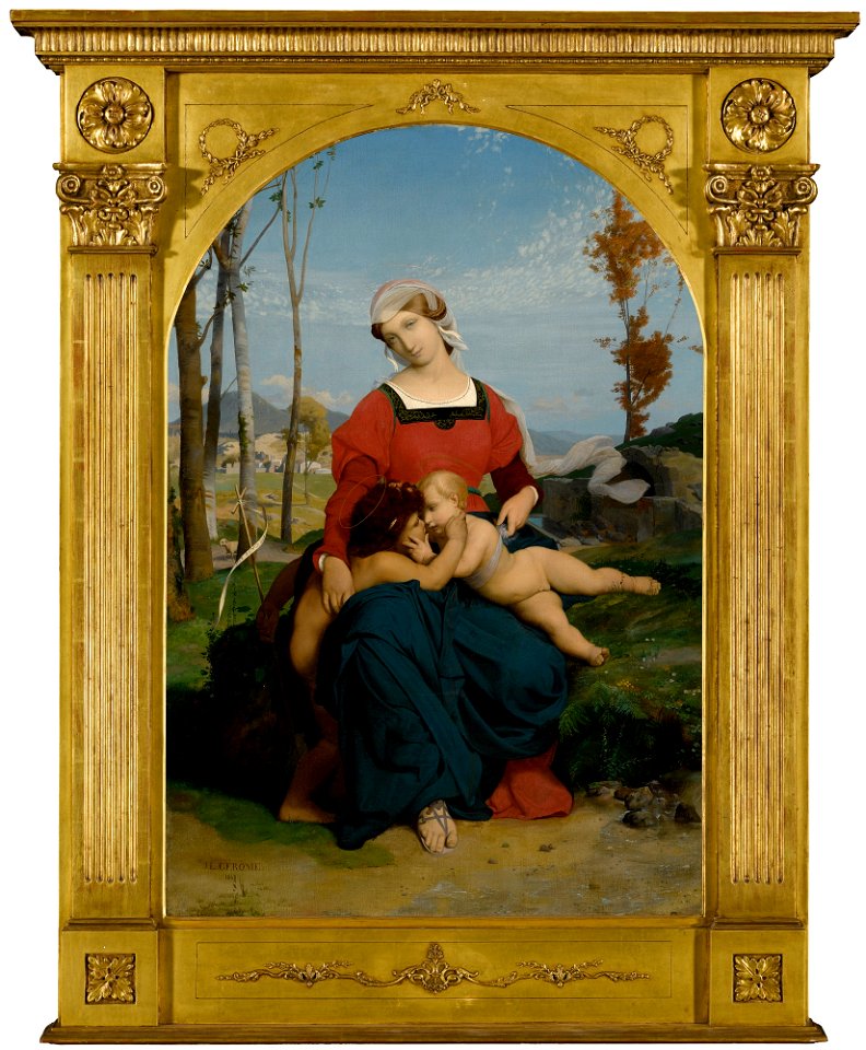 Gérôme--The The Virgin the Infant Jesus and Saint John--1848--private collection