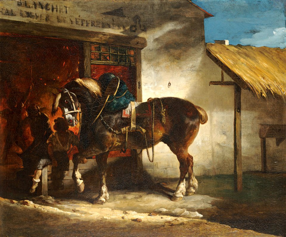 Géricault - The Village Forge, c. 1822