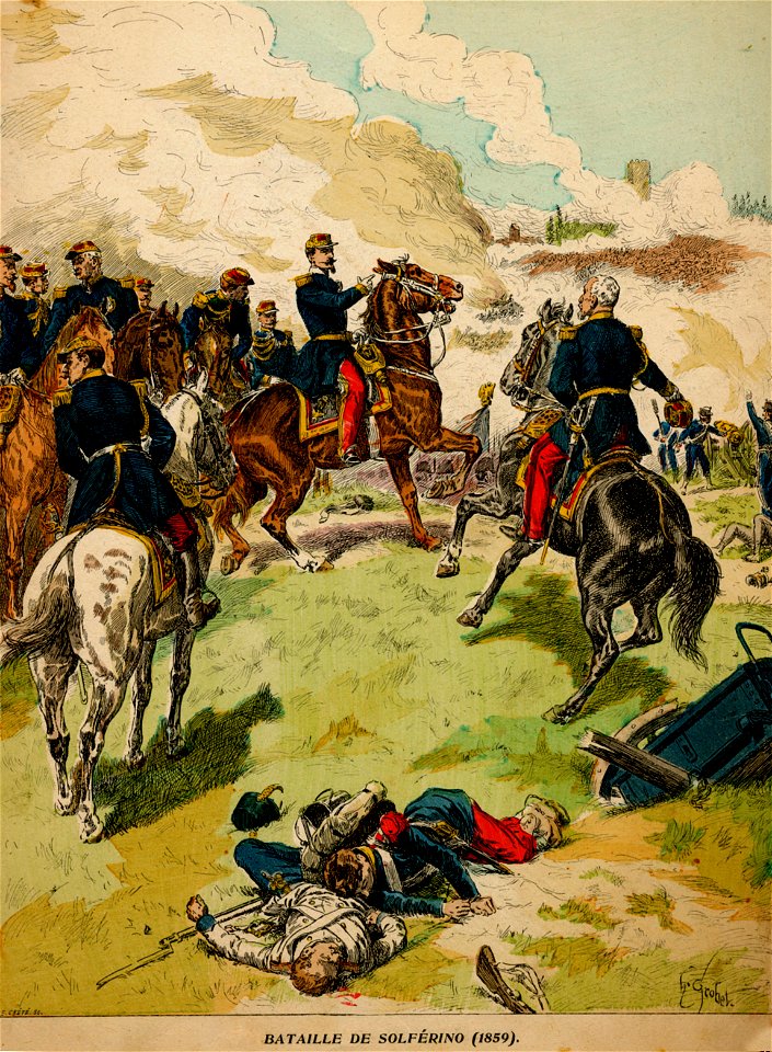 H. Grobet - Bataille de Solférino (1859)