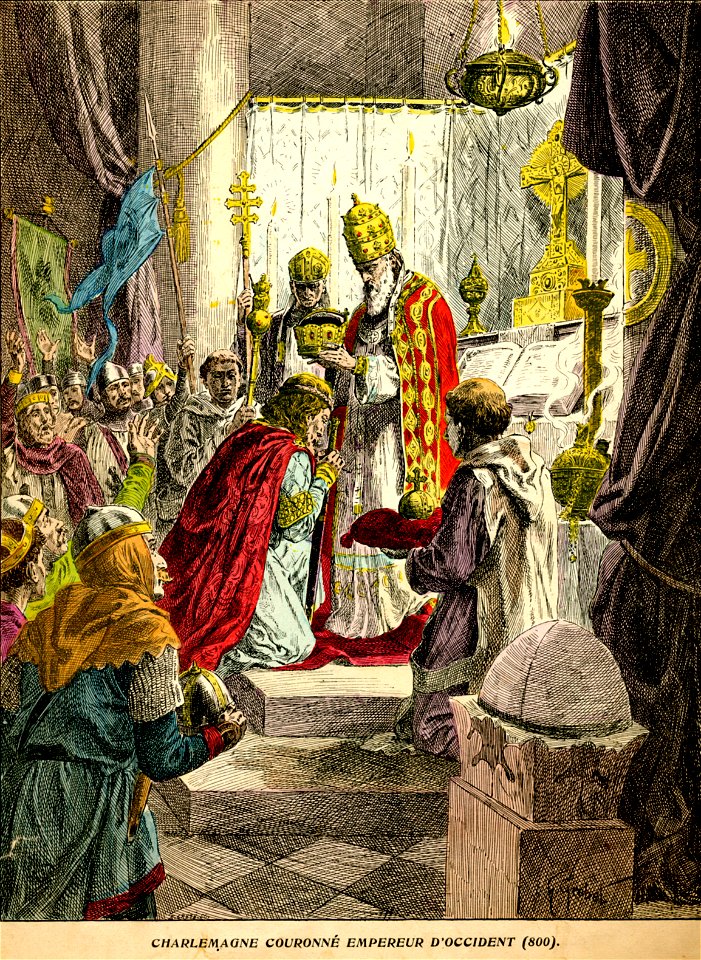 H. Grobet - Charlemagne couronné empereur d'Occident (800)