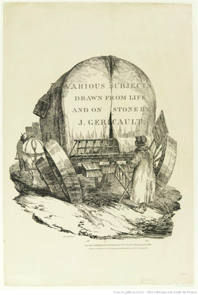 Géricault - Un fourgon attelé, btv1b10029003q