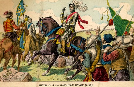 H. Grobet - Henri IV à la bataille d'Ivry (1590)