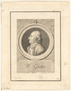 H. Gates - drawn from the life by Du Simitier in Philadelphia ; engraved by B.L. Prevost at Paris. LCCN2001699814