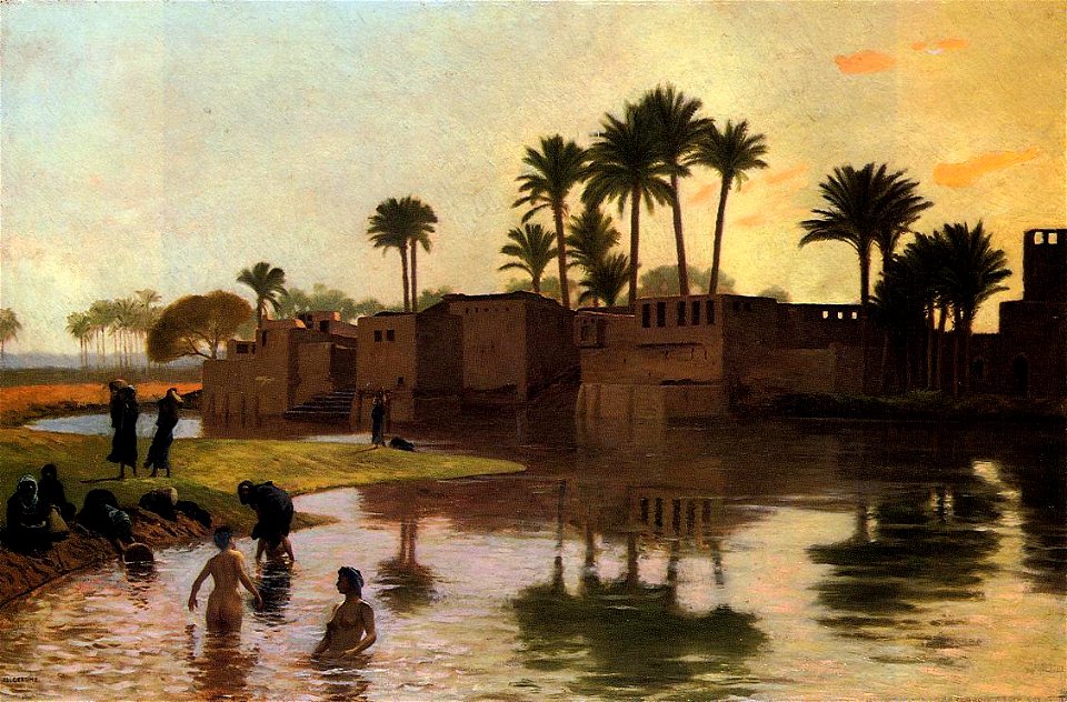 Gérôme - Bathers by the Edge of a River