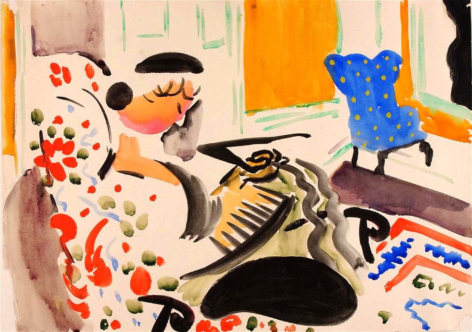 H. Lyman Saÿen - Calligraphic Interior - 1968.19.12 - Smithsonian American Art Museum