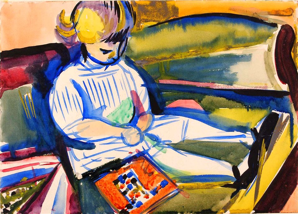 H. Lyman Saÿen - Child on Sofa - 1970.124 - Smithsonian American Art Museum
